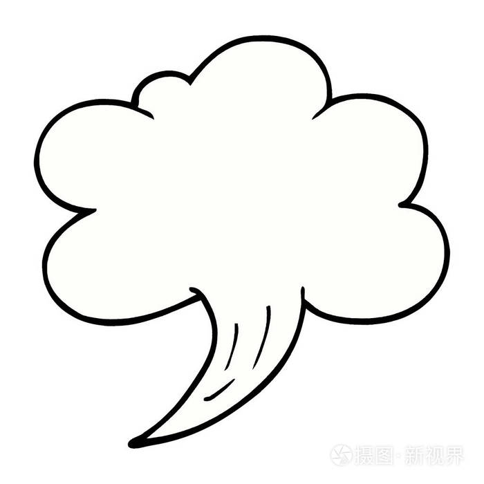 动画片涂鸦阵风的空气