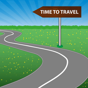 路标是木制的.箭头.