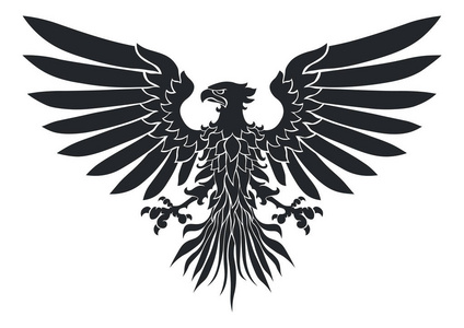 爱国主义精神徽章的鹰照片