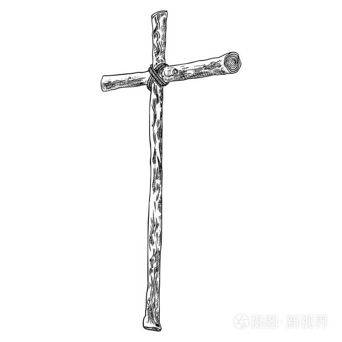 基督徒和宽容十字架在白色背景隔绝了.