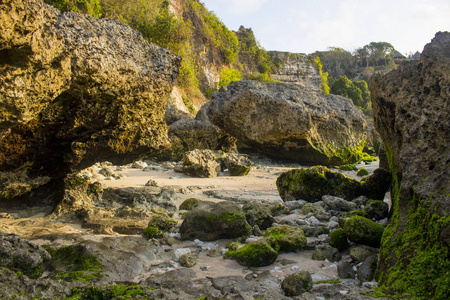 美丽的巴厘岛海滩风景照片