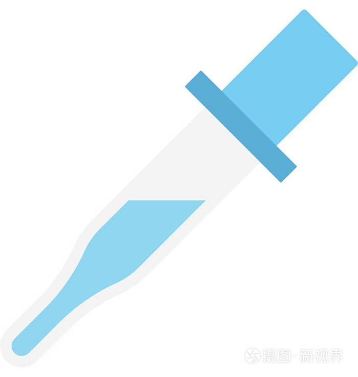 滴管, 移液器, 可轻松修改或编辑的孤立向量图标插画-正版商用图片0t