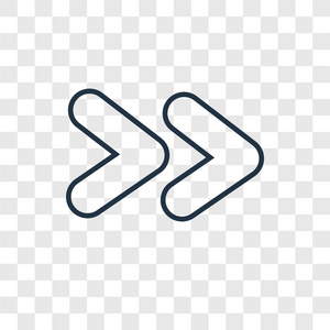 双箭头矢量图标简单和现代平面符号为网站, 移动, 标志, 应用程序, u