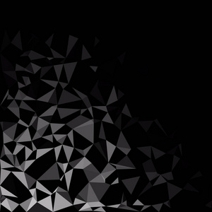 马赛克的黑色背景多边形的创意设计模板