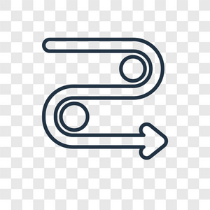 弯曲箭头矢量图标简单和现代平面符号为网站, 移动, 标志, 应用程照片