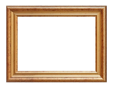 相片拼贴在白色背景查出的绘画,镜子或相片的金色框架照片