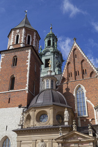 瓦维尔大教堂波兰国王的加冕地方在波兰克拉科夫的瓦维尔 Hil