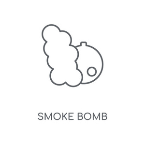 烟雾弹概念冲程符号设计.