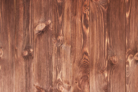 暗褐色抓木菜板。木材纹理