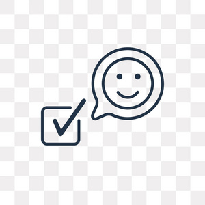 评审矢量轮廓图标隔离在透明的背景下, 高质量的线性审查透明度概念