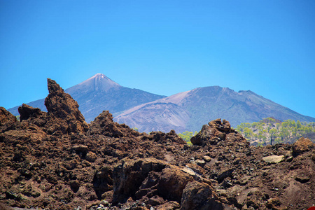 美丽的提德火山景观