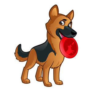 绘图的德国牧羊犬图片