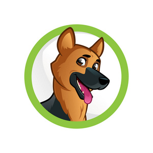 犬德国牧羊犬的画像德国牧羊犬剪影德国牧羊犬狗卡通插图德国牧羊犬