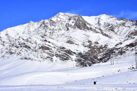 吐安巴尔，Fereydunshahr 滑雪胜地，伊斯法罕，伊朗在春天的时间