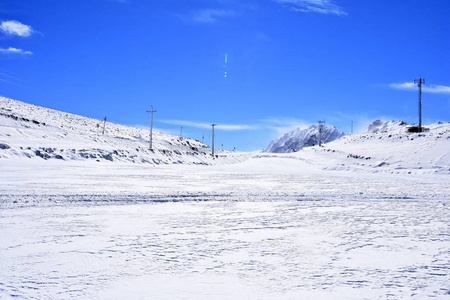 吐安巴尔，Fereydunshahr 滑雪胜地，伊斯法罕，伊朗在春天的时间