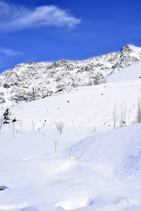 吐安巴尔，Fereydunshahr 滑雪胜地，伊斯法罕，伊朗在春天的时间