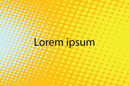 Lorem ipsum 黄色抽象波普艺术复古背景