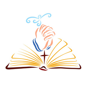 十字架和圣经图片