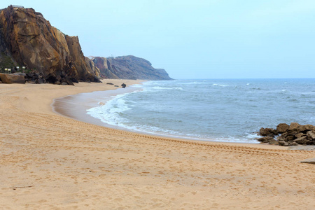 praia do guincho港口十字架。