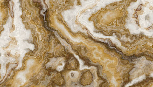 金色大理石图案, 带有白色内含物。抽象纹理和背景。2d 插图