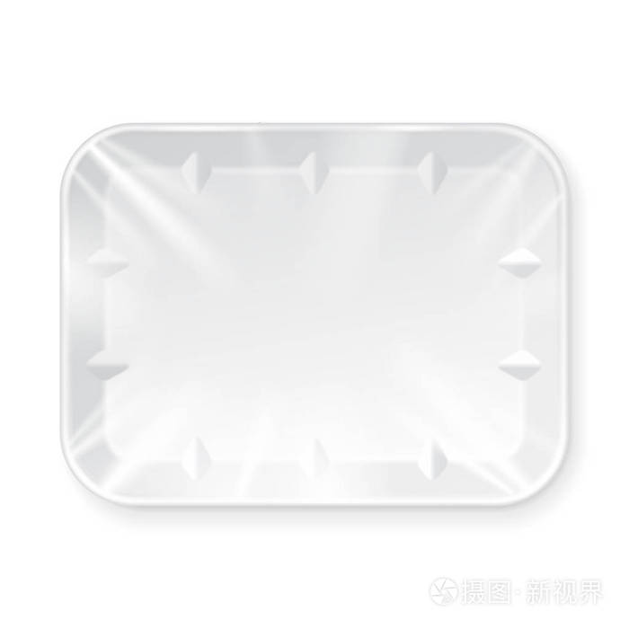 白空空白发泡塑料食品托盘容器 孤立在白色背景上的插图 模拟了模板准备好您的设计 矢量eps10插画 正版商用图片0txn6u 摄图新视界 白空空白发泡塑料食品托盘容器 孤立在白色背景上的插图 模拟了模板准备好您的设计 矢量eps10插画 正版商用图片0txn6u 摄图新视界