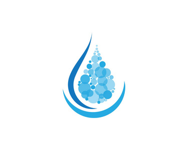 蓝色的水标志图片