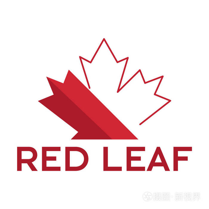 红枫叶叶标志设计
