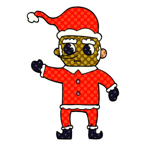 动画片涂鸦圣诞精灵照片