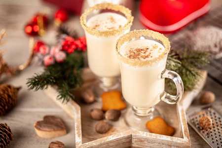 蛋酒圣诞节传统蛋酒照片