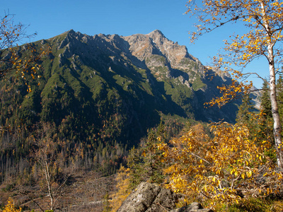 五 Spis 湖的山谷。高塔特拉山脉, 斯洛伐克