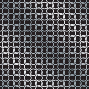 无缝圆链链接模式背景纹理照片