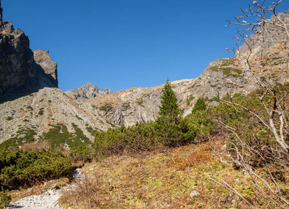 五 Spis 湖的山谷。高塔特拉山脉, 斯洛伐克