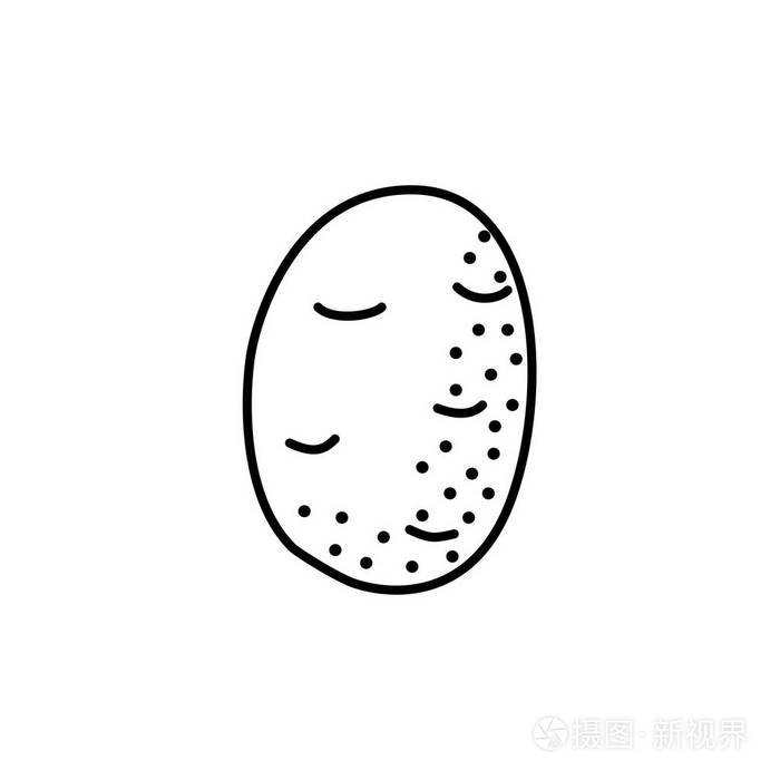 素食和素食.健康饮食成分.白色背景上的独立对象插画-正版商用图片0t