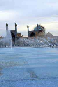 阿贾汗广场院子，集市，伊斯法罕，伊朗