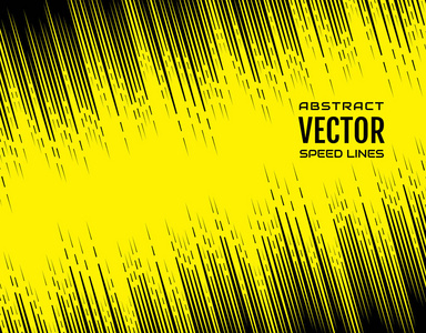 节日漫画对角速度划线在黄色背景上。设计元素。矢量