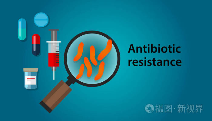 细菌的耐药性插图和药物医学医疗问题抗细菌
