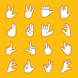 空中沟通, 爱情符号, 竖起大拇指, 权力符号和更多的非语言沟通的