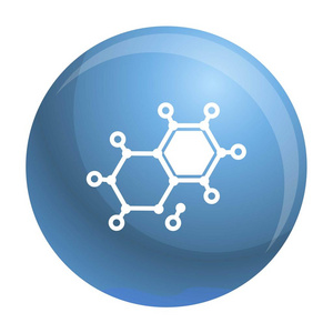 化学元素分子图标,简单的样式