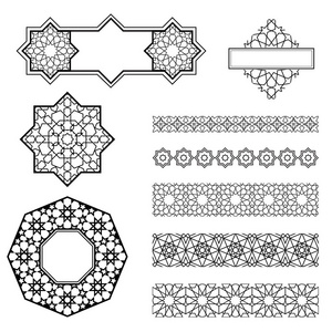 阿拉伯语的几何艺术，装饰元素