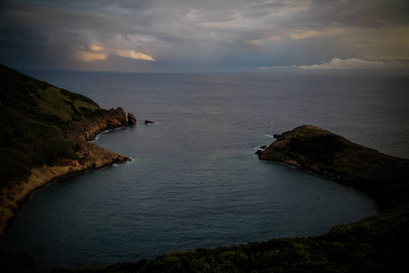 日落美景山东望洋大赛，Faial 岛，亚速尔群岛葡萄牙