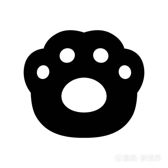熊猫的脚印像什么图片