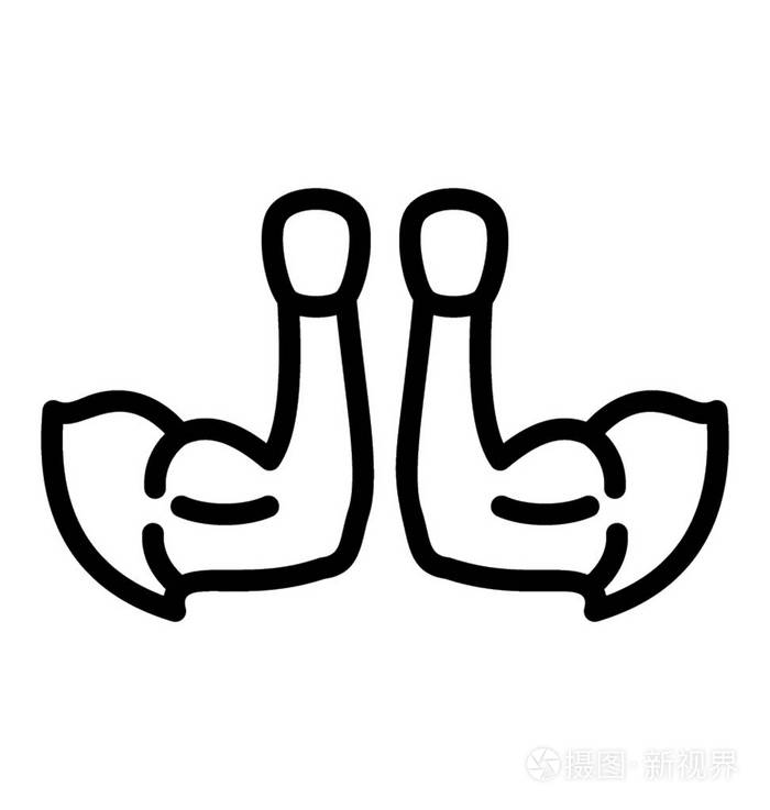 竞争对手线图标竞争设计