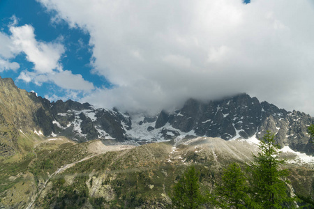 美丽的全景, 从法国上萨瓦会, les houches, hauches, hautesavoie, ChamonixMon