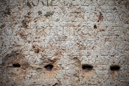 古埃及字母表上大理石背景纹理