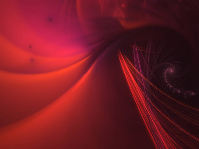 红色抽象分形背景3d 渲染照片