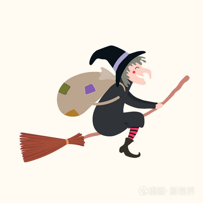 扁平风格的设计.意大利圣诞节传统.设计理念, epifani 卡的元素