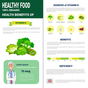 健康食品的图表与维生素，健康营养生活方式的概念