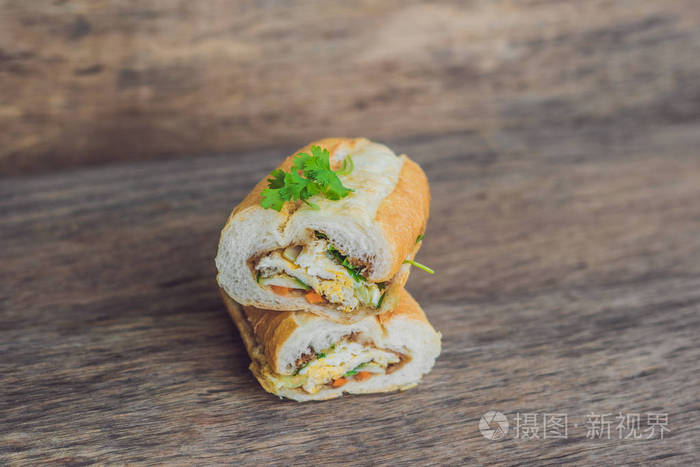 美味的越南 Bahn Mi 三明治