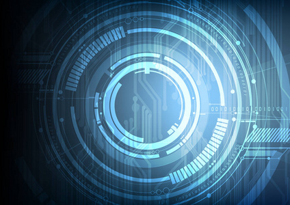 矢量抽象未来技术数字接口背景设计