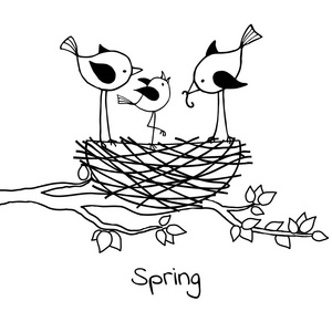 家庭巢图片-家庭巢素材-家庭巢插画-摄图新视界